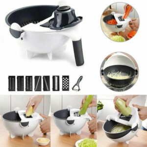 9 in 1 Multifunction Magic Vegetable Cutter with Drain Basket