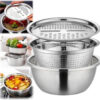 Multifunctional Stainless Steel Drain Basket