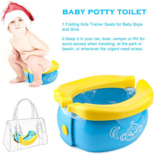 Portable Foldable Plastic Baby Potty Kids Travel Toilet