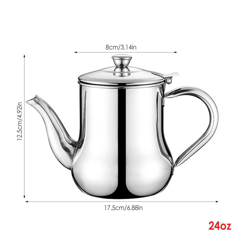 Stainless Steel Oil Strainer Pot Oil Dispenser with Removable Filter - Image 3